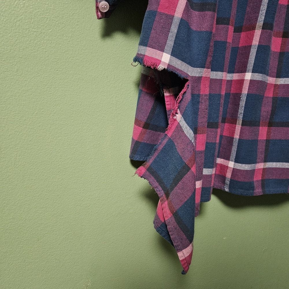 Vintage Victoria's Secret Pink and Blue Plaid Nightgown - Picture 7 of 7